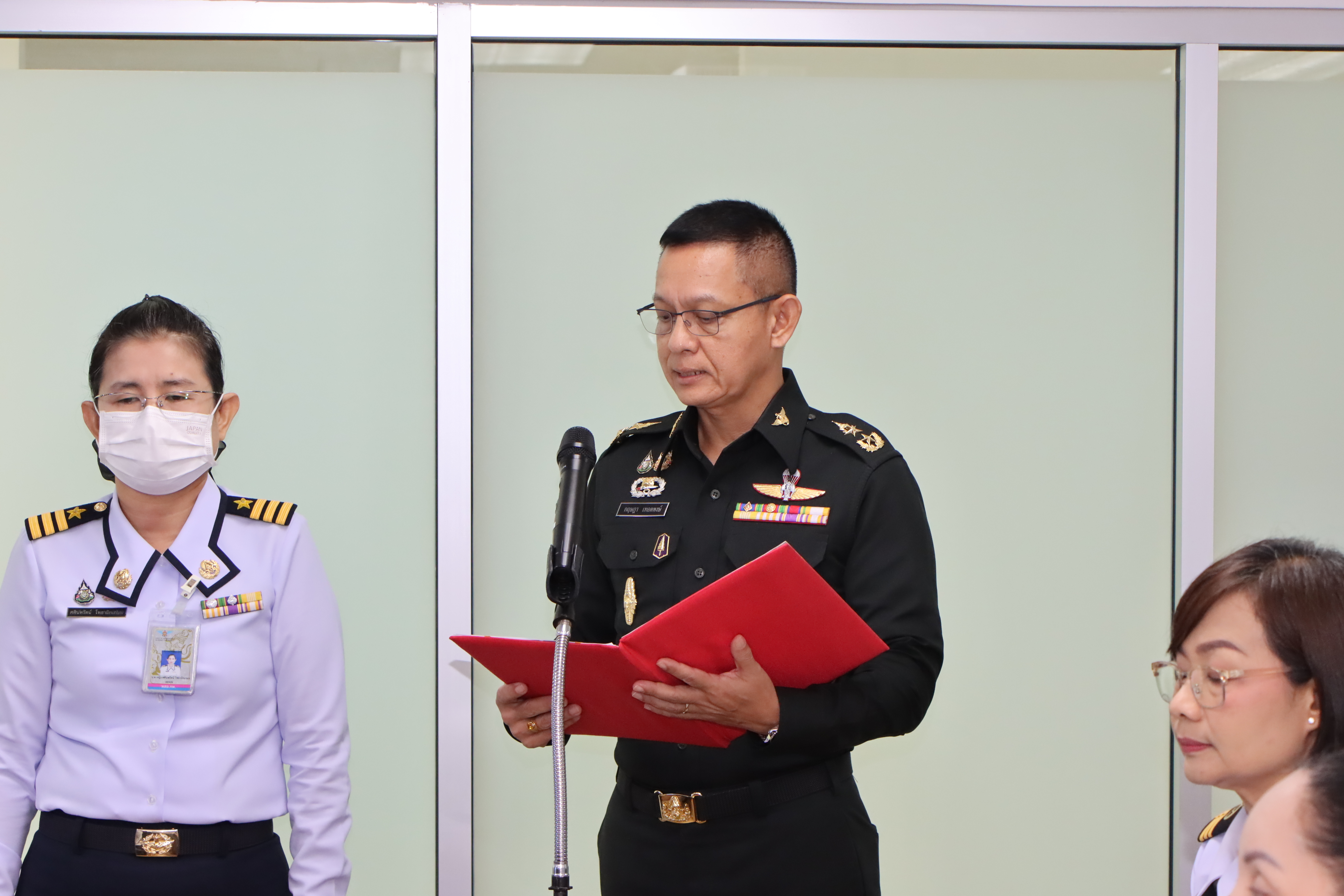 พิธีการเปิดการประชุมสัมมนาเชิงปฏิบัติการ การจัดทำสถาปัตยกรรมองค์กร และการบริหารจัดการข้อมูลขนาดใหญ่