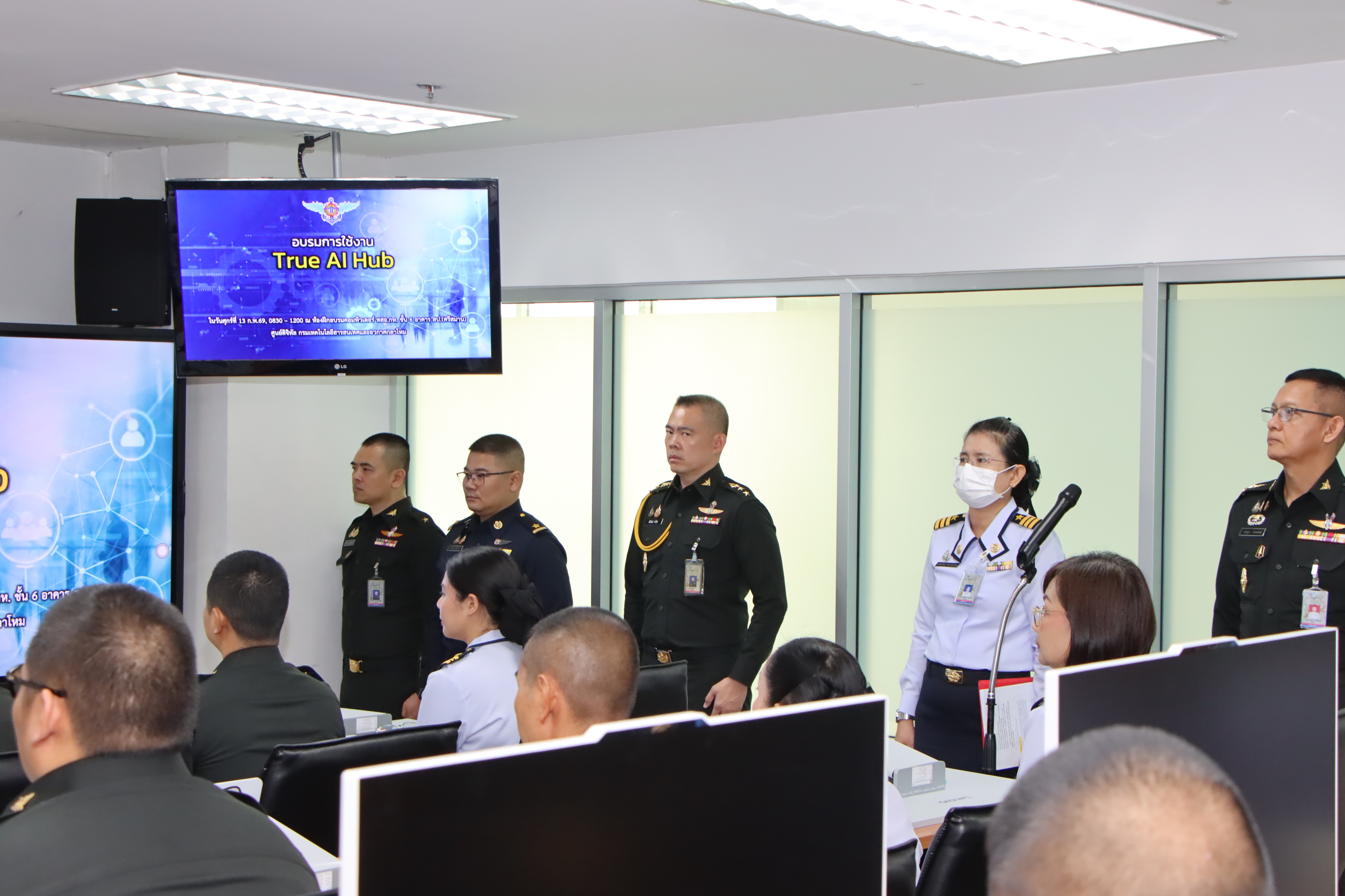 พิธีการเปิดการประชุมสัมมนาเชิงปฏิบัติการ การจัดทำสถาปัตยกรรมองค์กร และการบริหารจัดการข้อมูลขนาดใหญ่