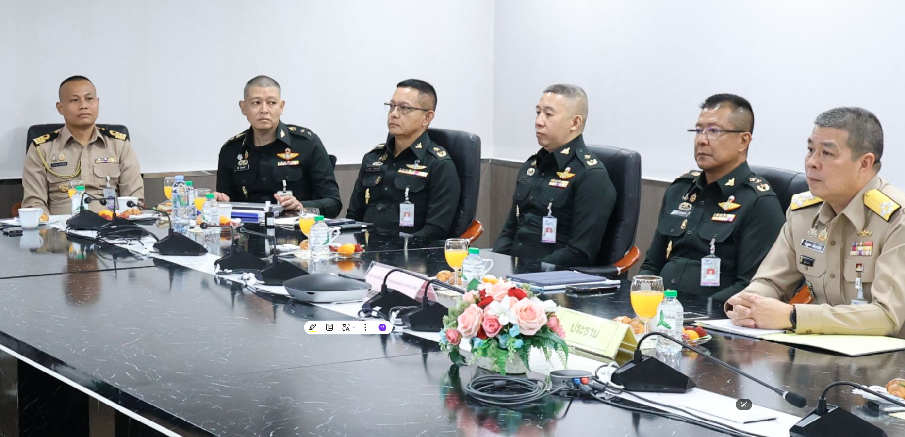 ร่วมให้การต้อนรับ รองปลัดกระทรวงกลาโหม